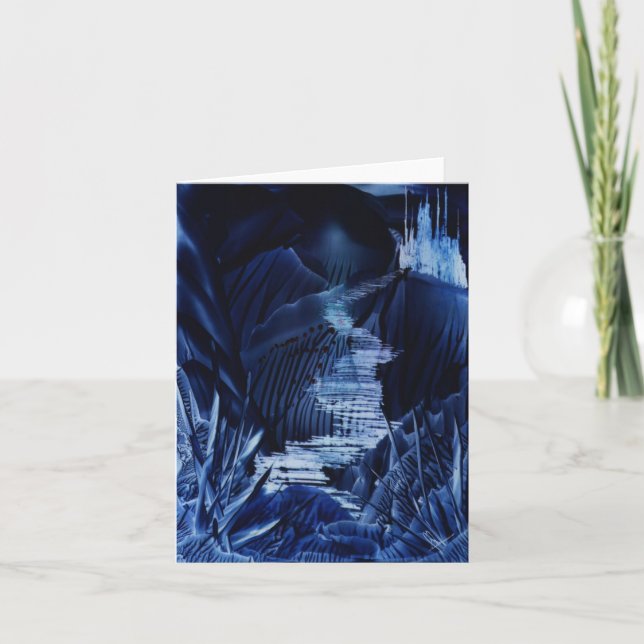 Carte de note féerique d'art d'Encaustic de (Devant)