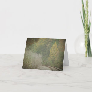 Carte de note ferroviaire d'automne