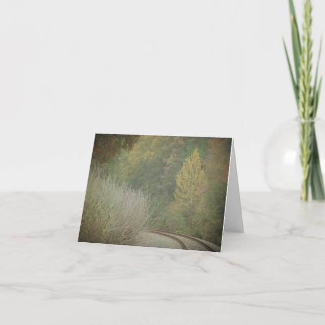 Carte de note ferroviaire d'automne (Devant)