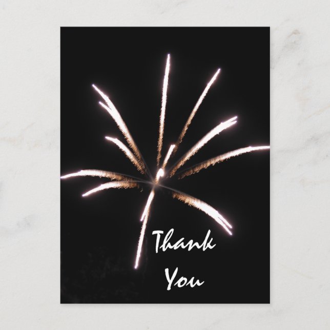 Carte de note Fireworks Thank You (Devant)