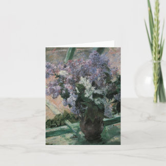 Carte de note florale de blanc de beaux-arts de