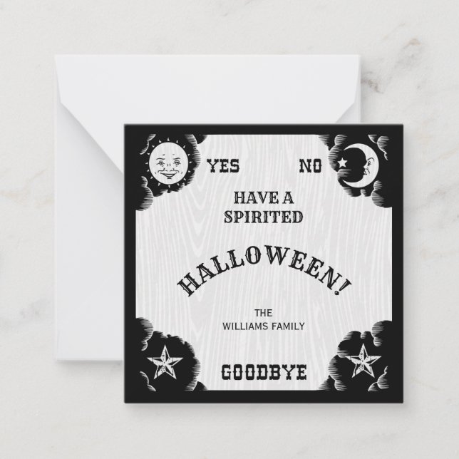 Carte de note Halloween Spirit Board (Devant)