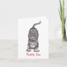 Carte de note Happy Cat Thank You