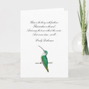 Carte de note Hope Emily Dickinson