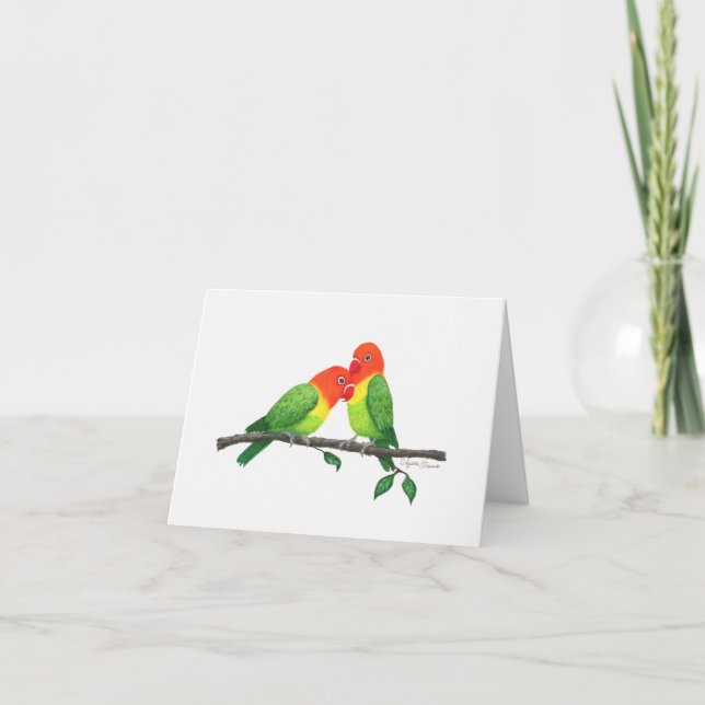 Carte de note Inspiration Lovebirds (Devant)