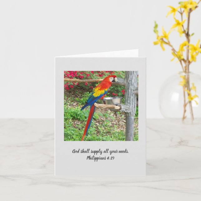 Carte de note Inspiration Parrot (Fleur jaune)