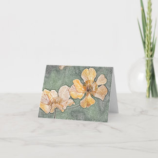 Carte de note jaune