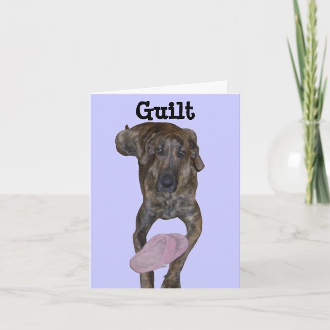 Carte de note "Je suis désolé" (Devant)