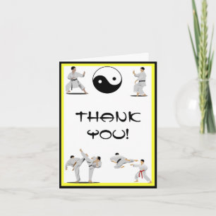 Carte de note Karate Merci