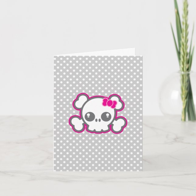 Carte de note Kawaii Pink Ribbon (Devant)