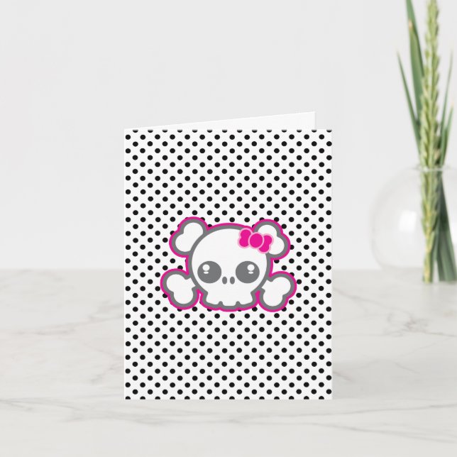 Carte de note Kawaii Pink Ribbon (Devant)