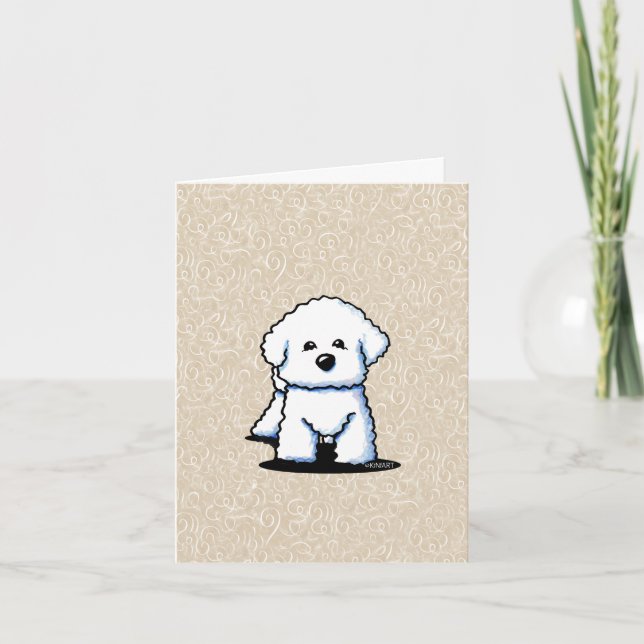 Carte de note KiniArt Bichon (Devant)