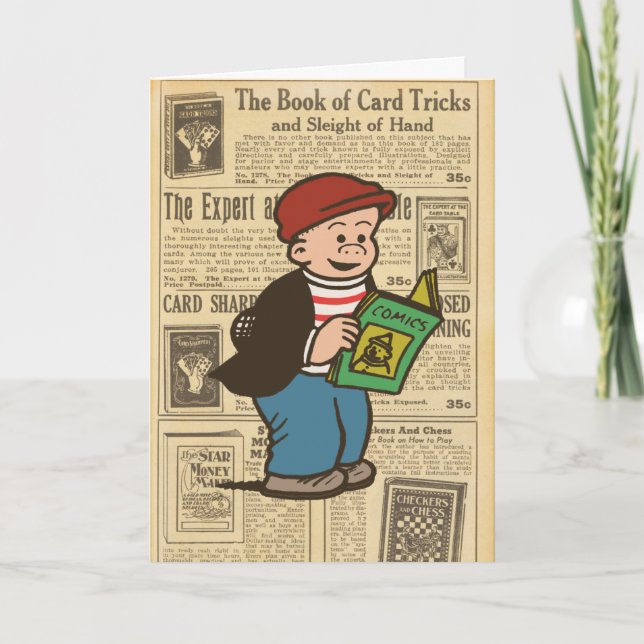 Carte de note "Lire les BD" (Devant)