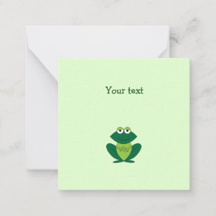Carte de note Little Green Frog Thank You