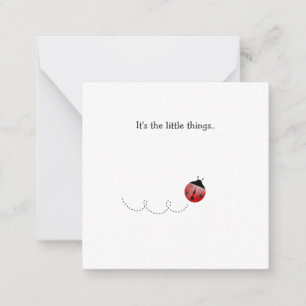 Carte de note Little Ladybug Mini Thank You