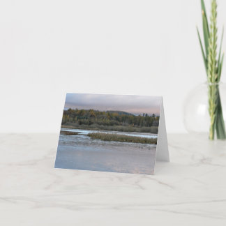 Carte de note : Loch Kinnordy dans le gel d'automn