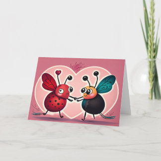 Carte de note Love Bugs