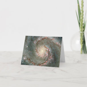 Carte de note M51 pour tourbillon de galaxie