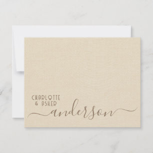 Carte de note Mariage à deux mois