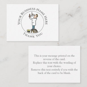 Carte de note Merci à l'électricien