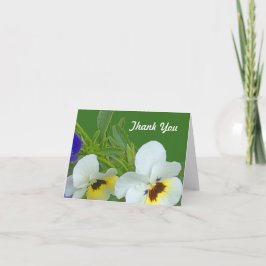 Carte de note Merci Pansy