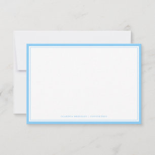 Carte de note minimale Sky Blue Flat