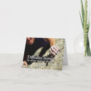 Carte de note motivante Objectifs