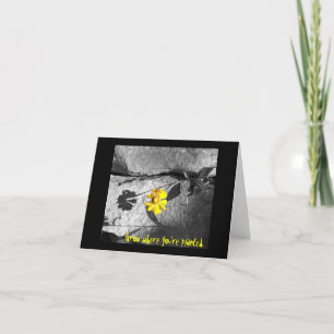 Carte de note Motivationnelle "Croissance là où vo