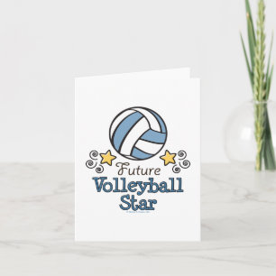 Carte de note noire Future Volleyball Star