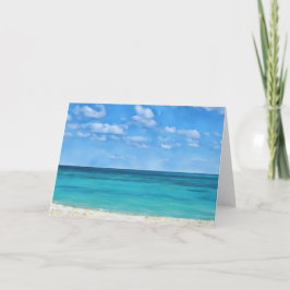 Carte de note Ocean Bahamas de l'Art Ocean Beach i