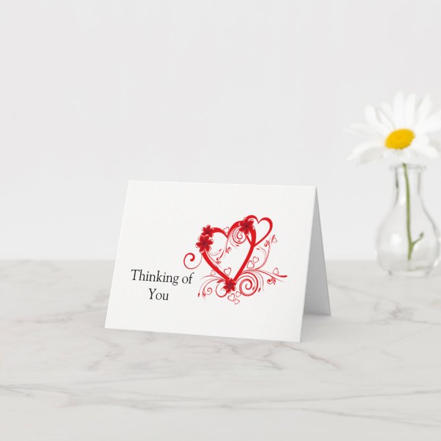 Carte de note Pensées pour toi (Petite plante)