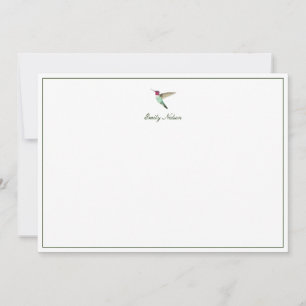 Carte de note personnalisée Anna's Hummingbird