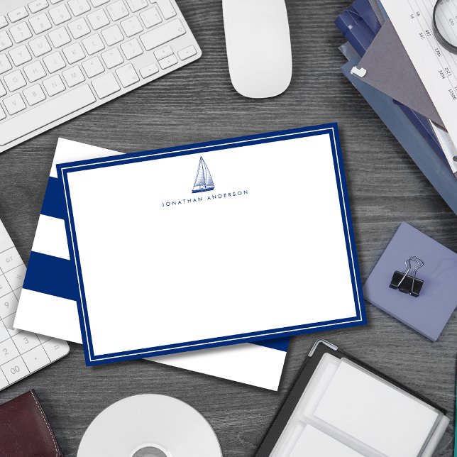 Carte de note personnalisée de la marine nautique (Créateur téléchargé)