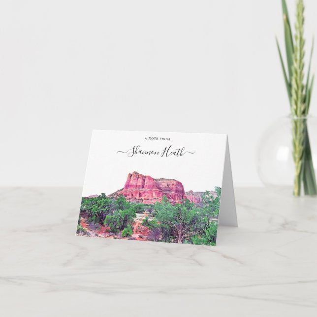 Carte de note personnalisée Sedona Arizona (Devant)
