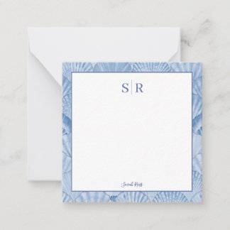 Carte de note personnalisée Soft Blue Watercolor S