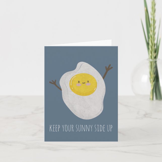 Carte de note personnalisée Sunny Side Up (Devant)