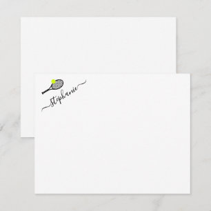 Carte de note personnalisée Tennis