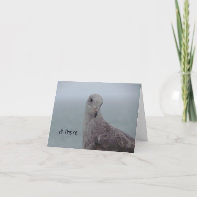 Carte de note Pigeon "Hi There" (Devant)