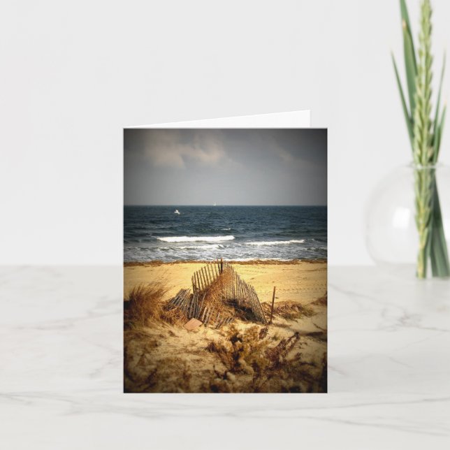 Carte de note plage (Devant)