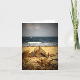 Carte de note plage