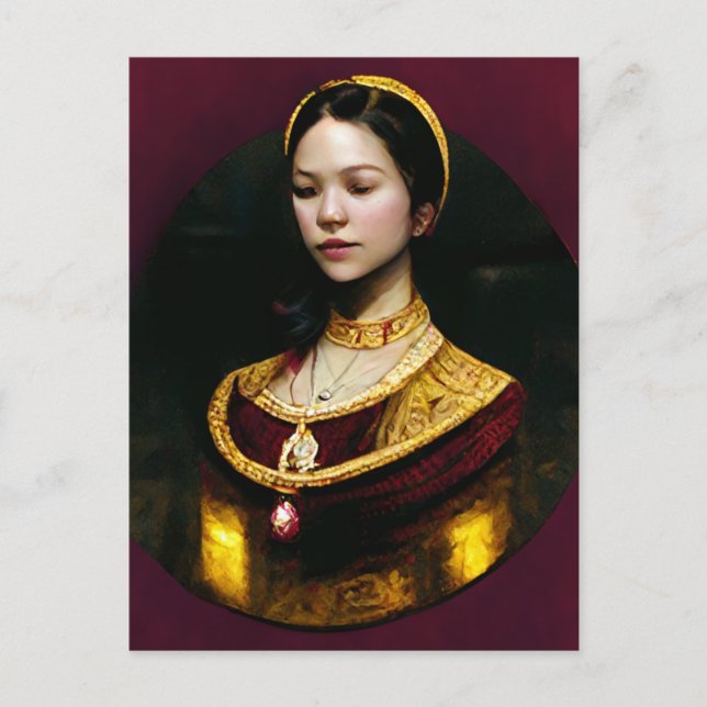 Carte de note plat Anne Boleyn (Devant)
