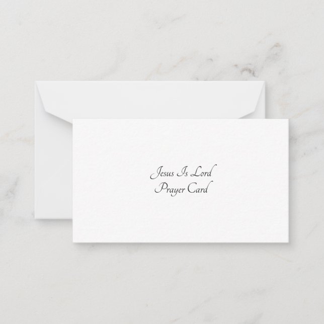 Carte de note plat de prière (Devant)