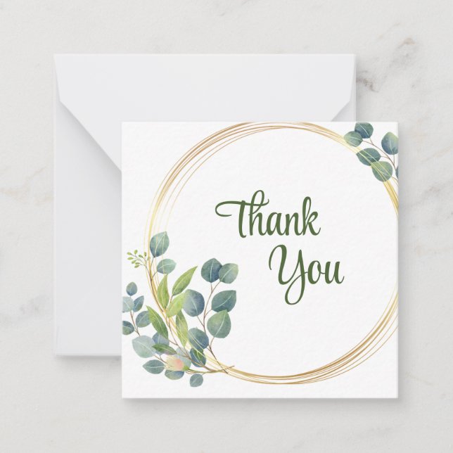 Carte de note plate (Devant)