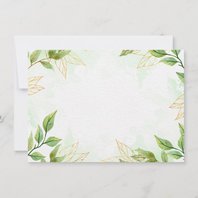 Carte de note plate (Devant)