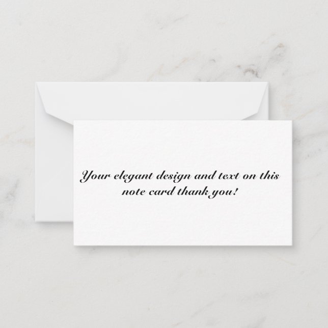 Carte de note plate (Devant)