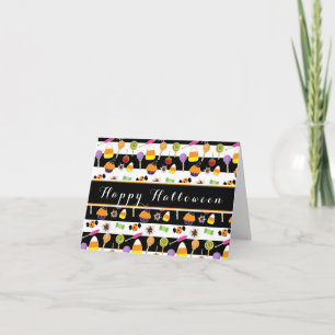 Carte de note pliante Halloween Candy & Sweets