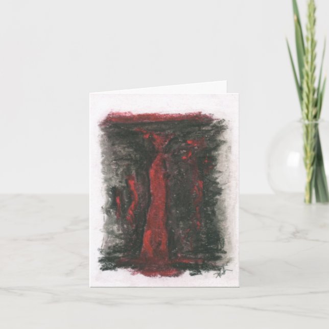 Carte de note pliée 4 pouces X 5,6 pouces - "ENIGM (Devant)