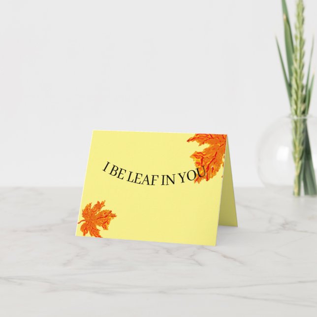 Carte de note pliée : Encouragement (Devant)