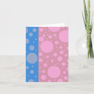 Carte de note points funky, enveloppes blanches st