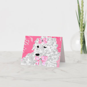 Carte de note / Poodle